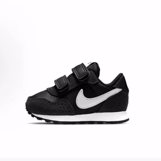 Nike MD Valiant 魔术贴圆头 减震耐磨 低帮 跑步鞋 黑白 婴童