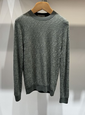 依文男装秋冬款绵羊毛圆领套头长袖羊毛衫EE830221专柜1980