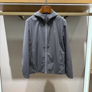 依文男装 秋冬绵羊毛连帽商务休闲夹克外套EG730221058专柜2980