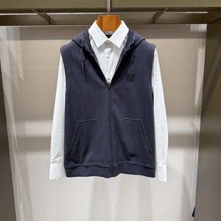 Satchi沙驰秋冬男装 休闲绵羊毛针织马甲上衣88QHA8320002专柜3380