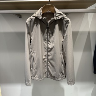 依文男装 连帽商务休闲夹克外套EG548021077专柜3980 春夏款