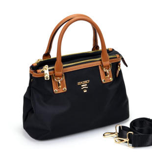 牛津布手提商务女包通勤包2025新款尼龙防水帆布包多层单肩斜跨包