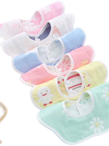 Флуоресцентный нагрудник для новорожденных, детский слюнявчик подходит для мужчин и женщин, 100% хлопок, 0-3 лет, с карманом, хорошо впитывает воду