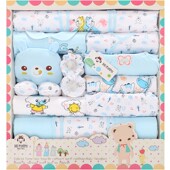 满月礼生初生宝宝 3个月6秋冬四季 婴儿衣服套装 100棉新生儿礼盒0