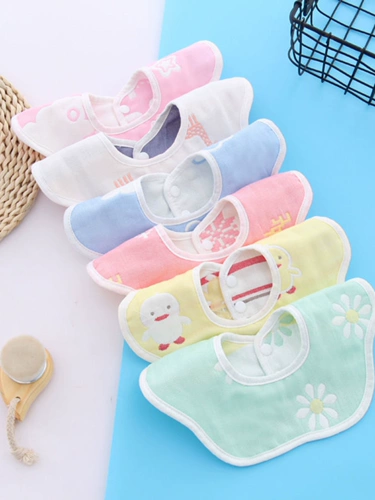 Флуоресцентный нагрудник для новорожденных, детский слюнявчик подходит для мужчин и женщин, 100% хлопок, 0-3 лет, с карманом, хорошо впитывает воду