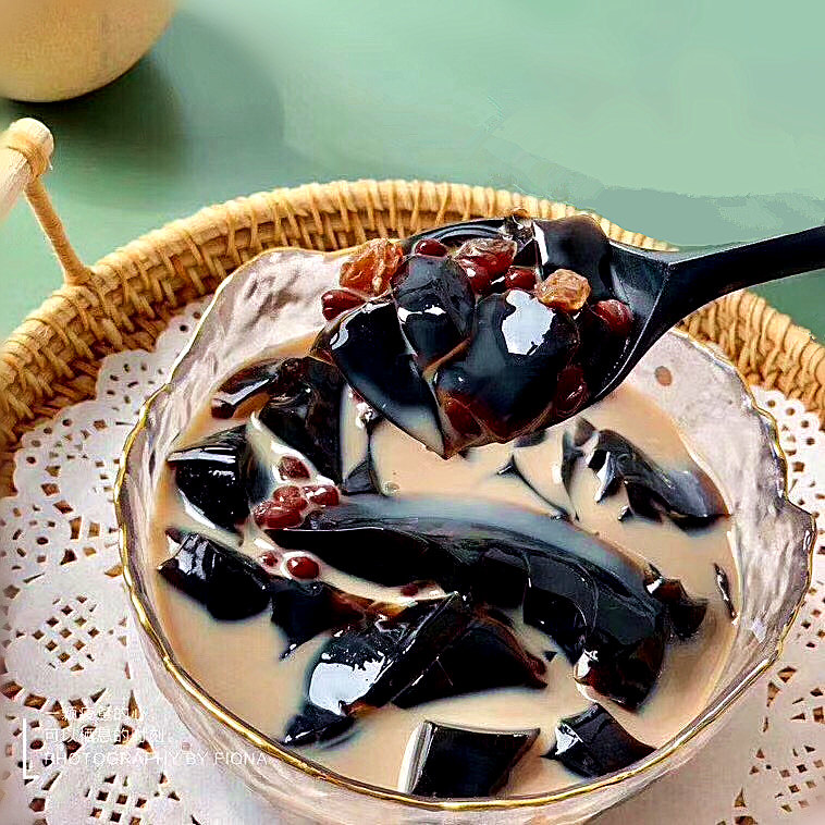 水晶风情台湾烧仙草即食果冻解暑夏天低脂网红零食配料套餐礼盒装