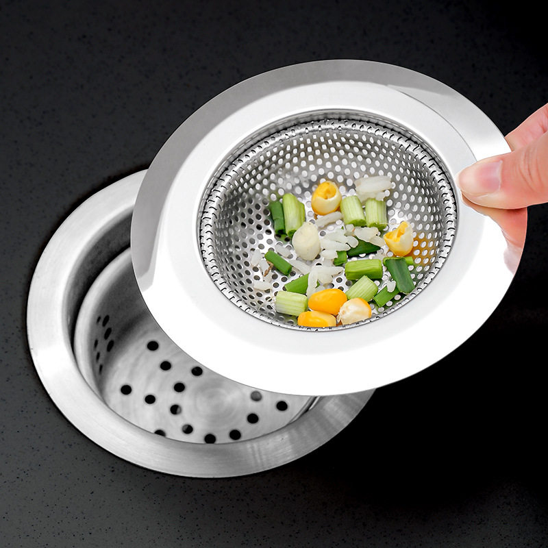 厨房水槽过滤器不锈钢过滤网洗菜盆水池过滤器排水口过滤网防堵