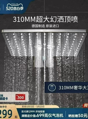 高仪原装进口310mm瑞雨暗装方型恒温花洒套装淋浴Grohe德国卫浴