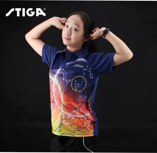 stiga乒乓球服速干透气排汗短袖