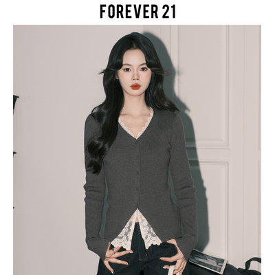 假两件蕾丝拼接女长袖T恤打底衫