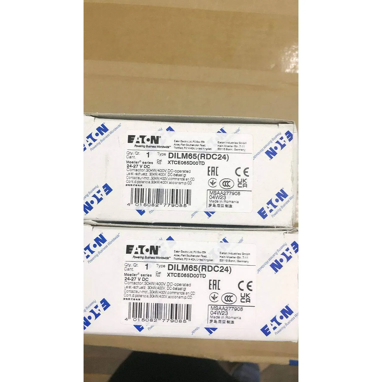 非实价议价议价全新原装进口直流伊顿金钟穆勒接触器EATON DILM65