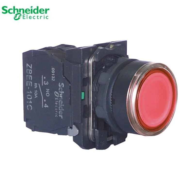 非实价议价议价原装正品22mm带灯按钮开关 220V XB5AW34M1C 红 自