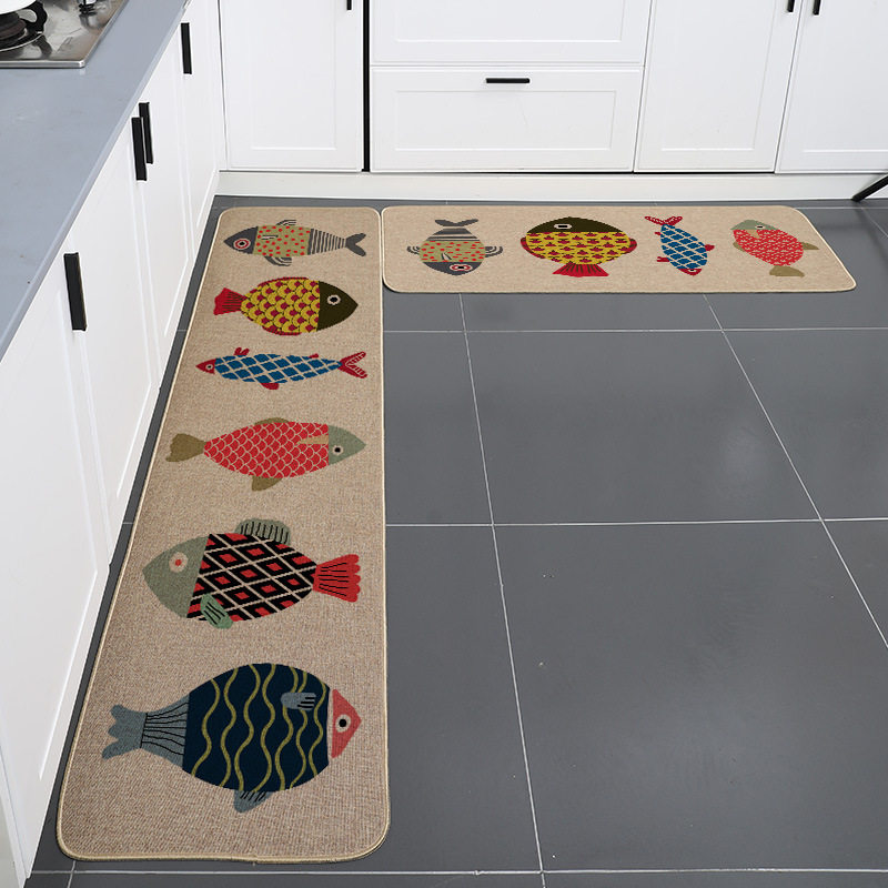 速干易清洁亚麻地垫卫生间厨房入户防滑门厅垫子进门垫吸水卧室地,居家布艺,家用脚垫,淘宝优惠券,粉丝福利购,淘宝优惠卷