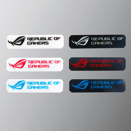 信仰加成ROG玩家国度塑料贴片笔记本电脑外设装饰贴标 败家之眼