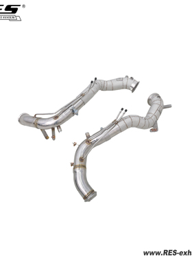 『RES官方正品』专用奔驰SL63 R232  隔热直通头段排气管