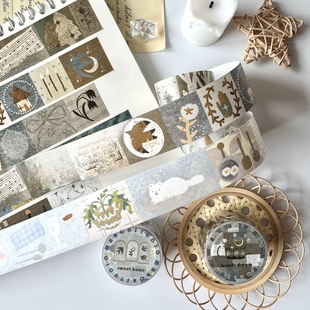 「3.7新品 三月原创手帐胶带和纸文艺 」六周年特辑3CM拼布系列