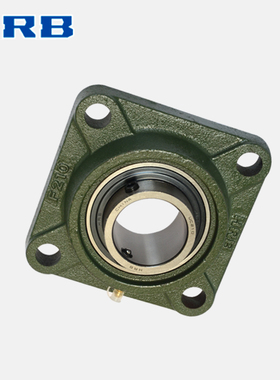HRB UCF210 哈尔滨轴承带顶丝外圆柱面球带座方形 F90510