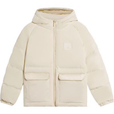 李宁保暖短款女羽绒服