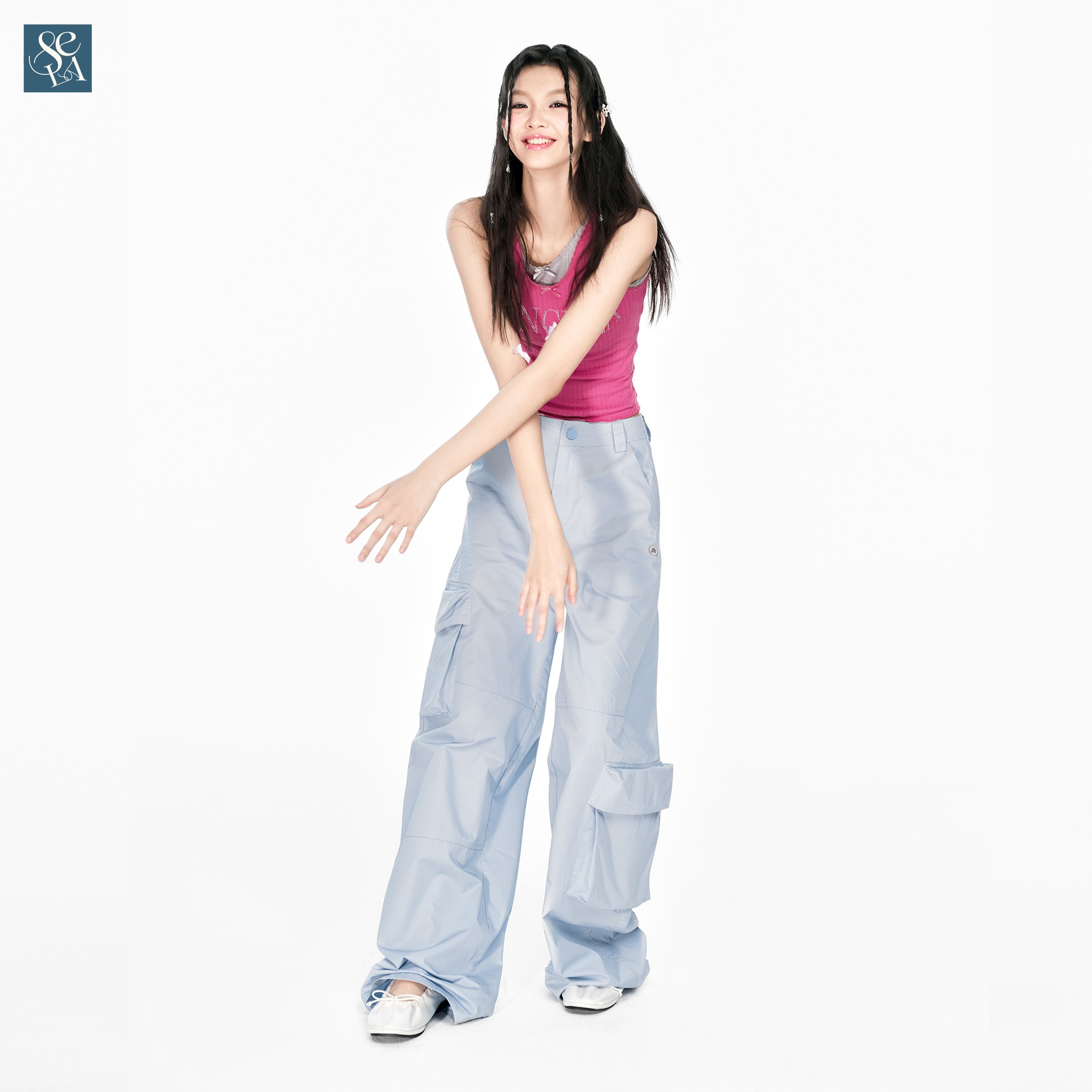 SENCELA低腰长裤工装裤