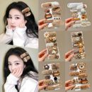 美拉德秋冬毛绒发夹女2025新款 侧边碎发刘海夹高级感夹子头饰发卡