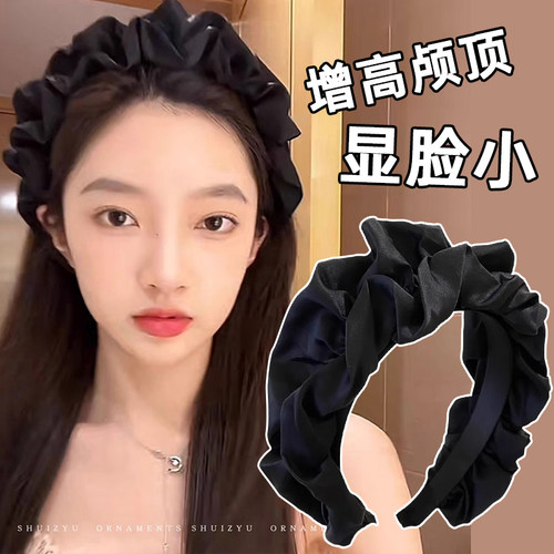 褶皱发箍洗脸敷面膜专用防滑头箍