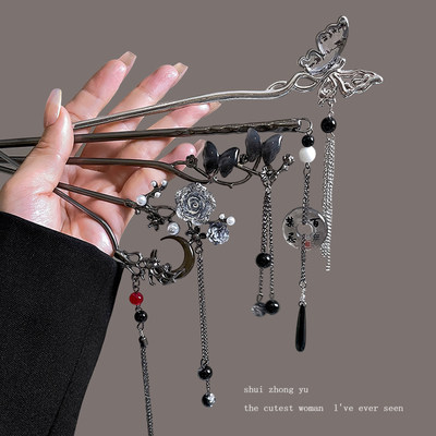 新中式清冷感流苏发簪