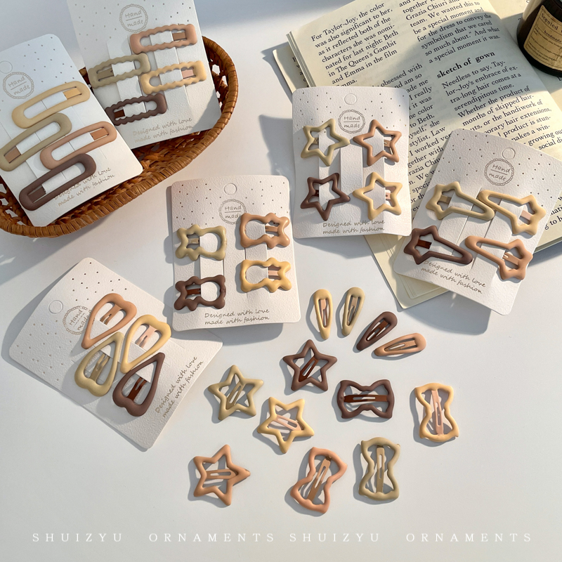 星星儿童刘海发夹侧边碎发边夹