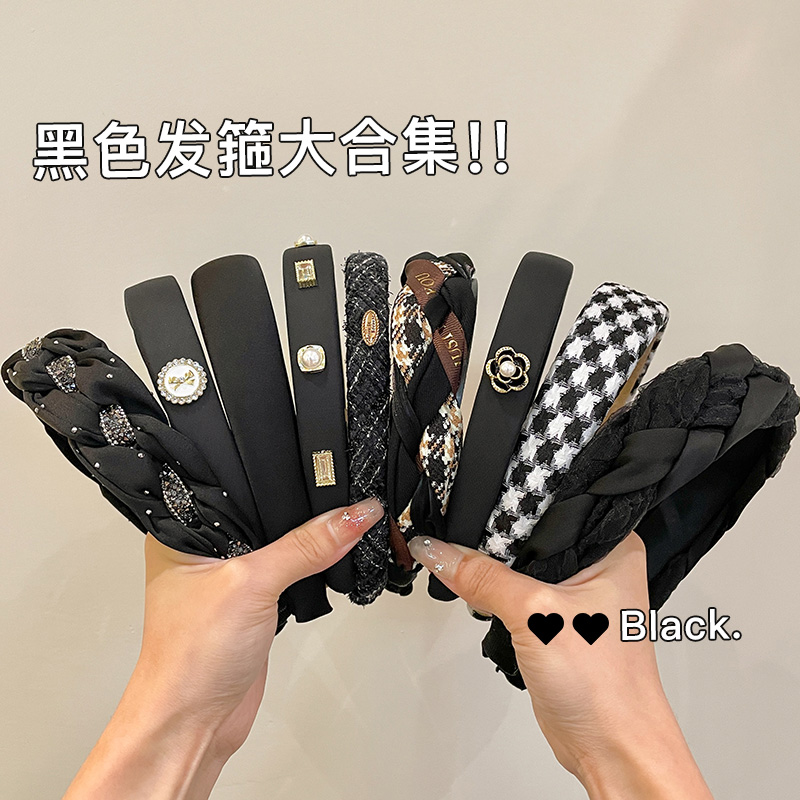 高颅顶发卡宽边压发发旅头箍