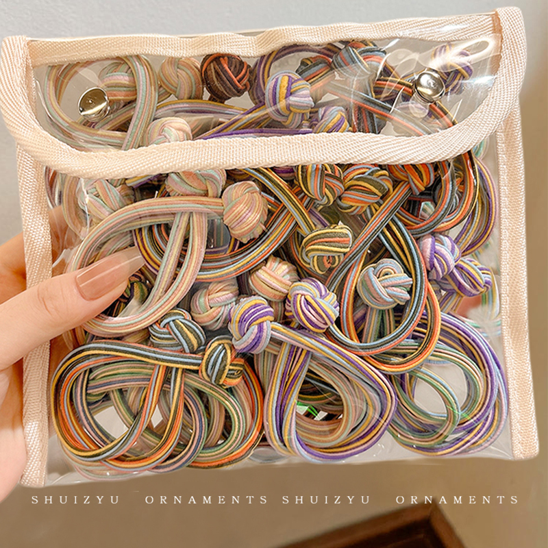 高弹力耐用高马尾发绳女扎头皮筋