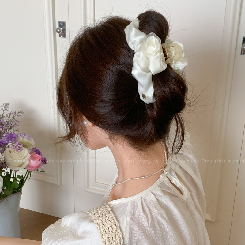 法式褶皱抓夹女2025新款后脑勺鲨鱼夹大号发夹发量多发卡头饰夹子,饰品/流行首饰/时尚饰品新,发饰,淘宝优惠券,粉丝福利购,淘宝优惠卷