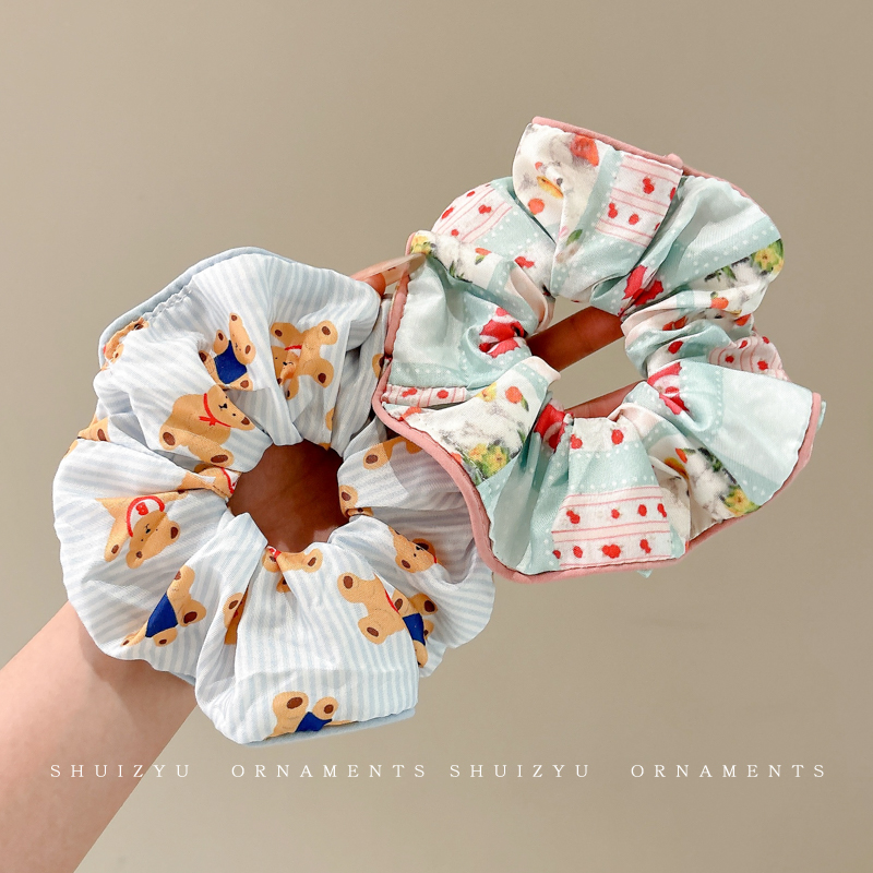 大肠发圈女花边2025网红新款