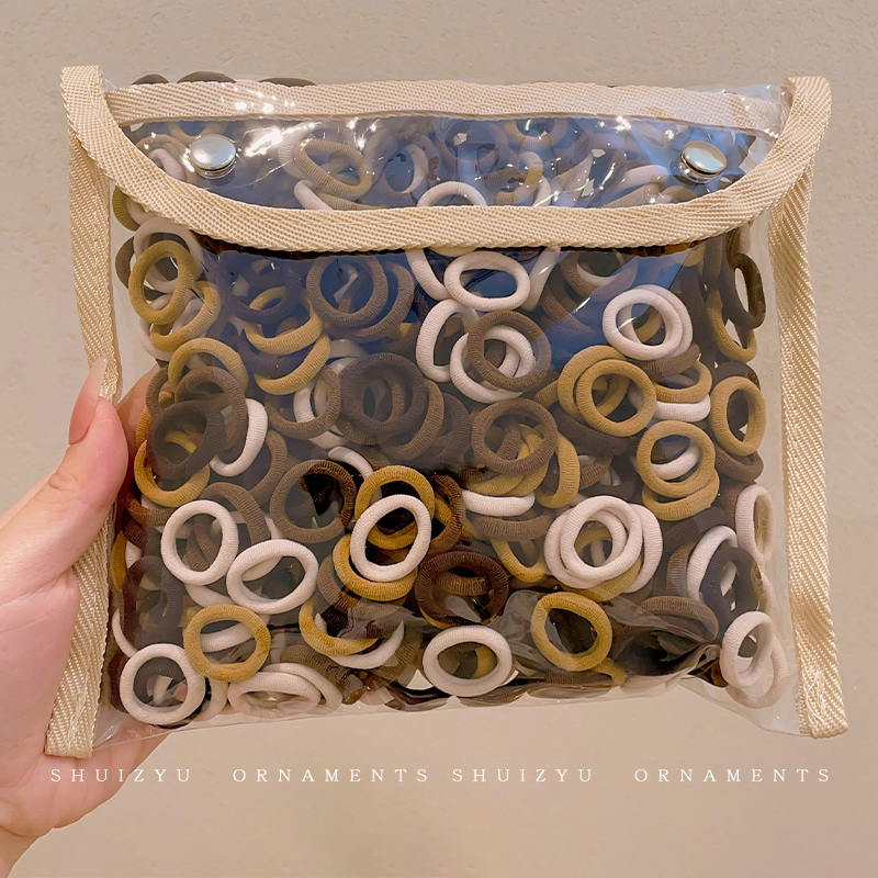 女儿童可爱拇指发圈高弹力耐用