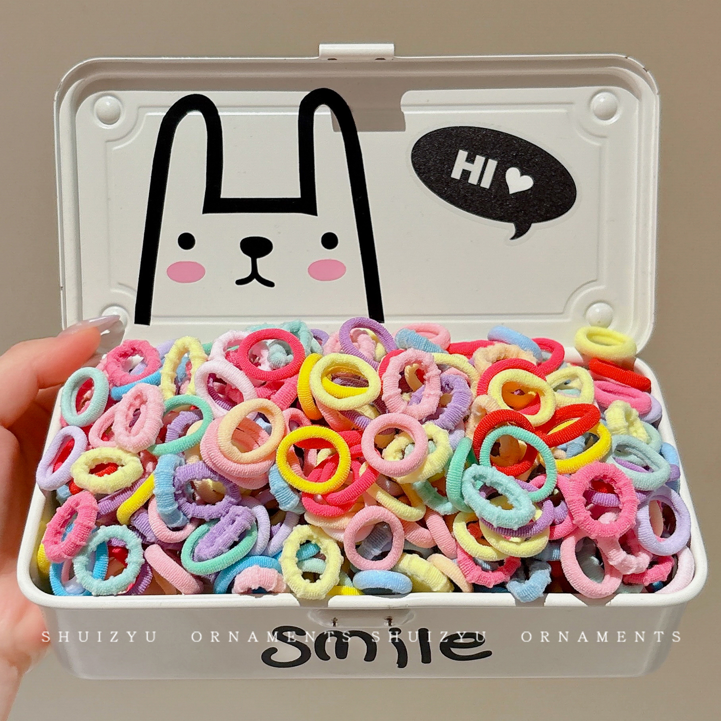 儿童拇指发圈女童高弹力