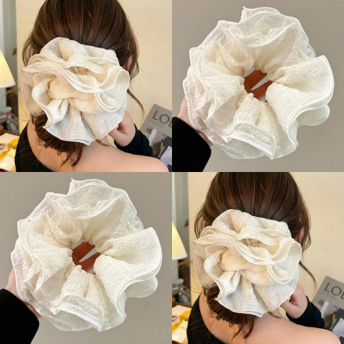 韩系花边褶皱大肠发圈女