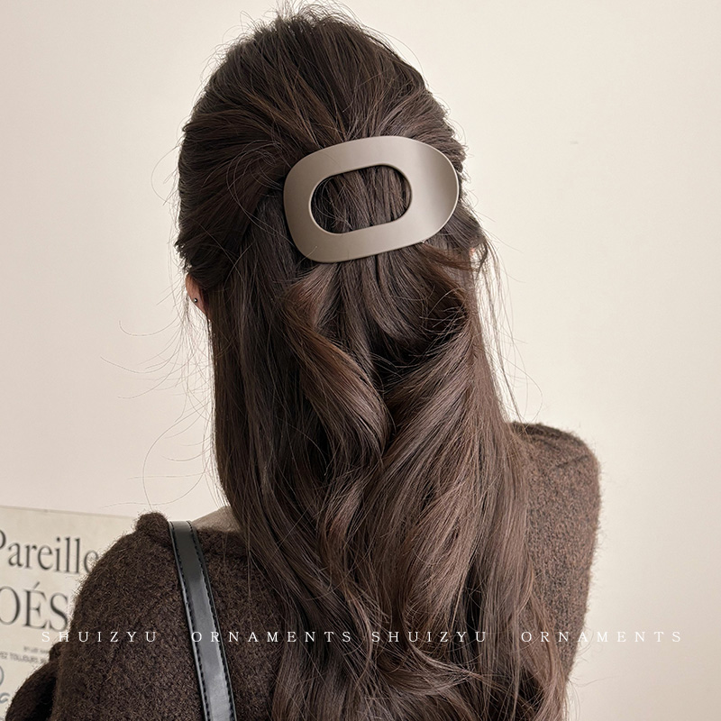 高级感鸭嘴夹发夹女2024新款