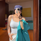 免穿内衣 吊带背心 木子理想一体式 冰丝美背内衣胖mm大码 200斤