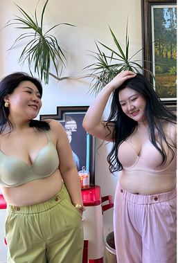 胖妹妹大码内衣高及简约光面文胸CD全罩杯