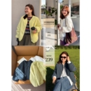 胖mm早冬龜背廓形絎縫棉服木子理想大碼 舒適無領棉外套200斤 女裝