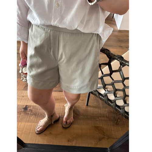 木子理想胖mm大码A版显瘦薄短裤