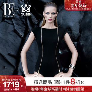 BE范德安QUEEN系列女士连体泳衣性感纯欲遮肉显瘦高级感欧美泳装