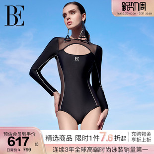 防晒抗氯显瘦泳衣 女士连体泳衣UPF50 BE范德安时尚 系列2026