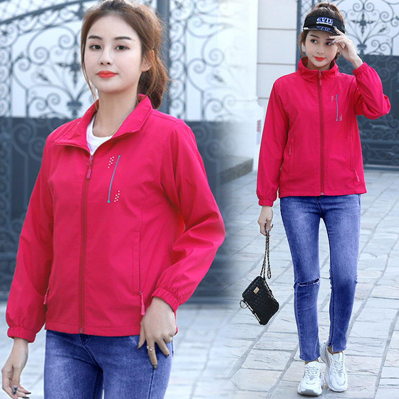 2020 spring and autumn Large new pattern leisure time outdoors motion Short coat Korean Edition Jacket jacket Women's wear Windbreaker Work clothesin the Women's clothing/Boutique , Jacket  category - from Buy2taobao.com to provide professional Taobao agent buy service