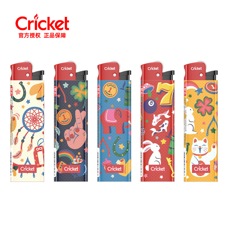 进口草蜢cricket正品新款创意一次性滑砂轮打火机广告定制做印字