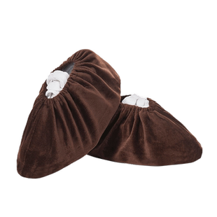 绒布鞋套加厚家用室内可反复洗布料学生防水防滑耐磨儿童脚套成人