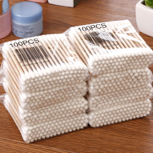 掏耳棉签棉签掏耳化妆双头一次性