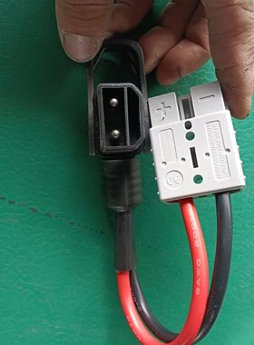 安德森转小牛/铁塔2+6专用耐高温6/10平大功率充电50A120安插头