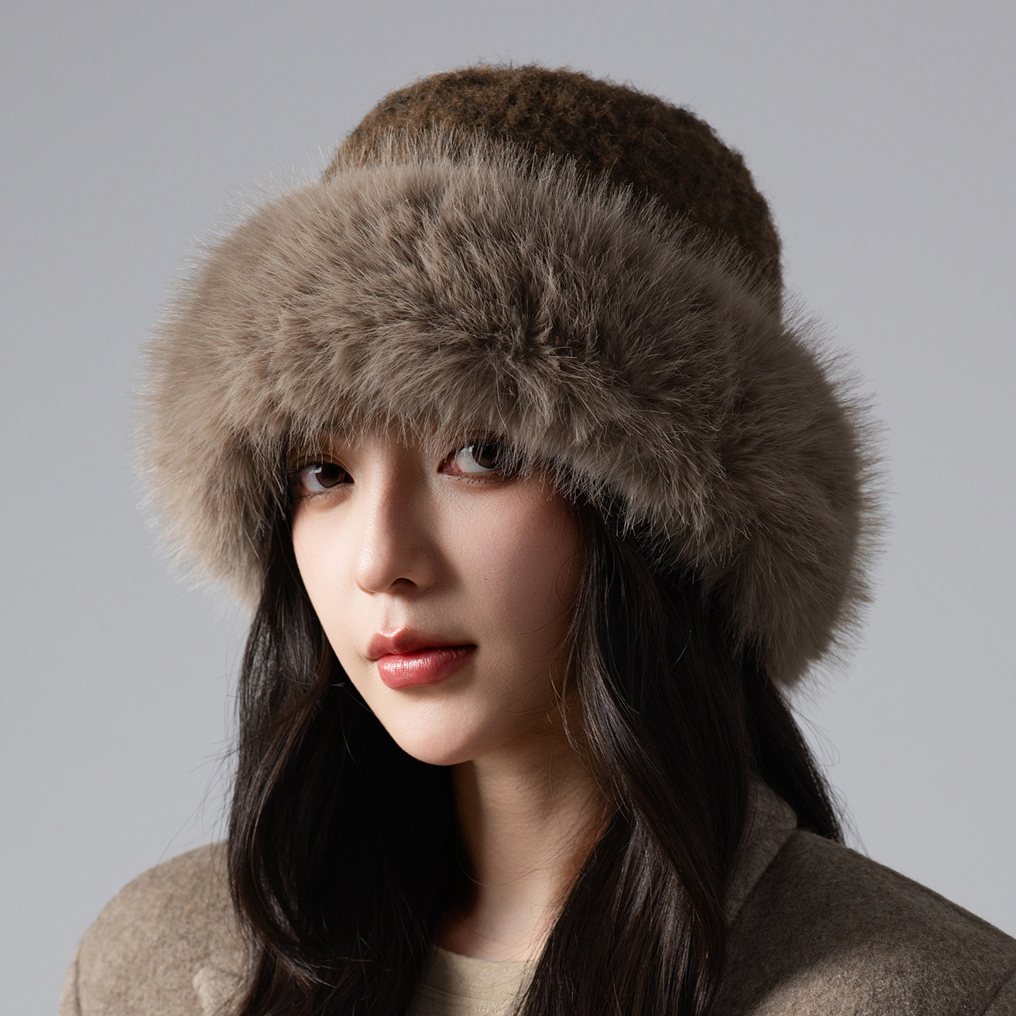 2026年新款毛茸茸护耳帽女保暖盆帽加厚防寒百搭洋气渔0117n,服饰配件/皮带/帽子/围巾,帽子,淘宝优惠券,粉丝福利购,淘宝优惠卷