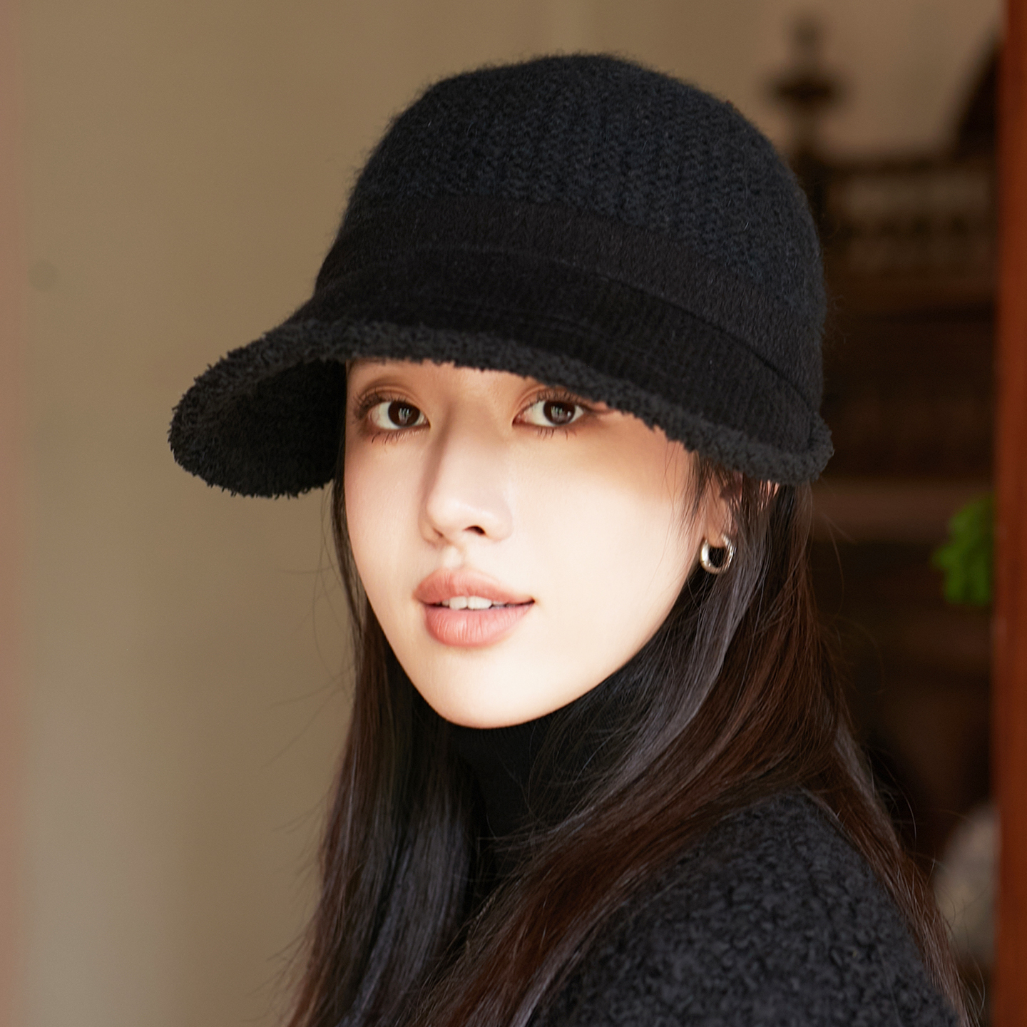 盆帽秋冬季2025新款显脸小女士