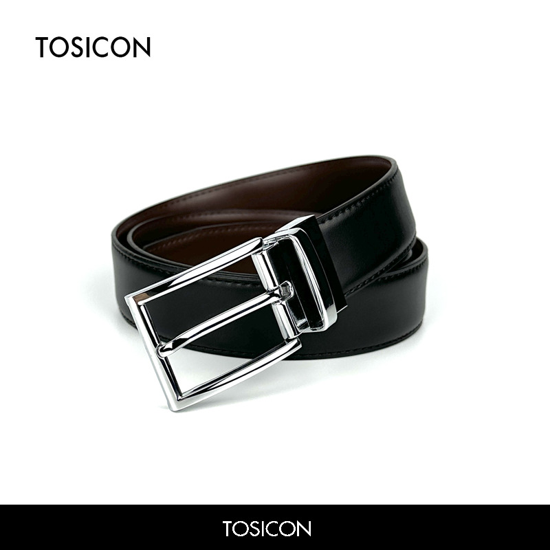 TOSICON男士针扣简约商务腰带