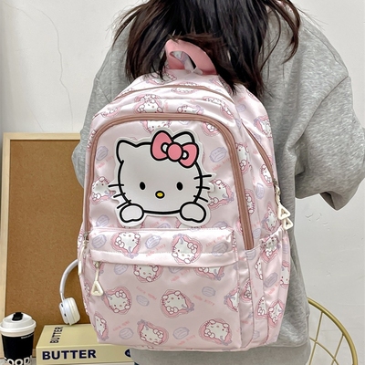 小学生kitty书包中大童凯蒂猫双肩包轻便 嗨喽kt背包大容量卡通